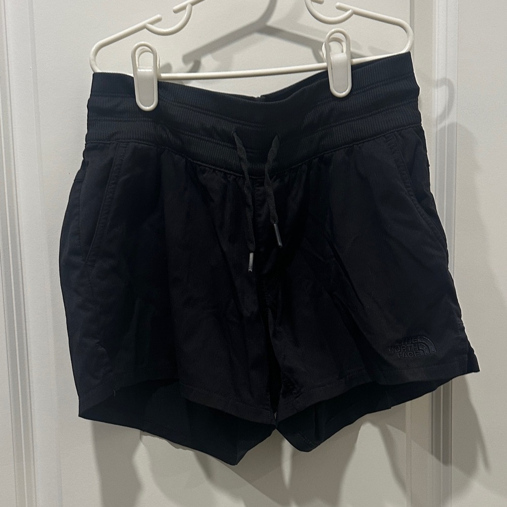 The North Face Black Women's Athletic Shorts with Drawcord Waist